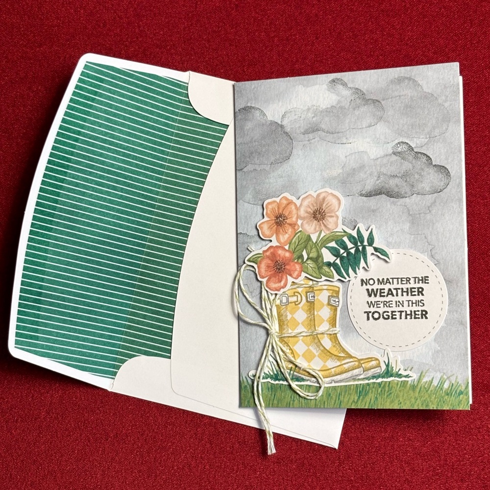 Encouragement cards - set of 4 handcrafted cards with coordinating envelopes. - Picture 4 of 5